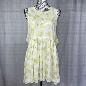 NWT Free People ‘Madison’ Floral Print Longline Tank Top Dress